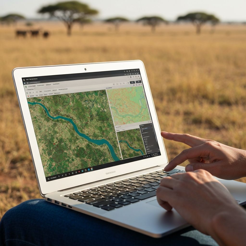 GIS mapping and remote sensing in the field